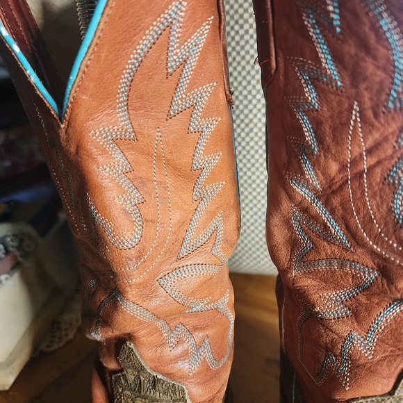 Horse Power Western Boots Square Toe Great Condition - Picture 9 of 10